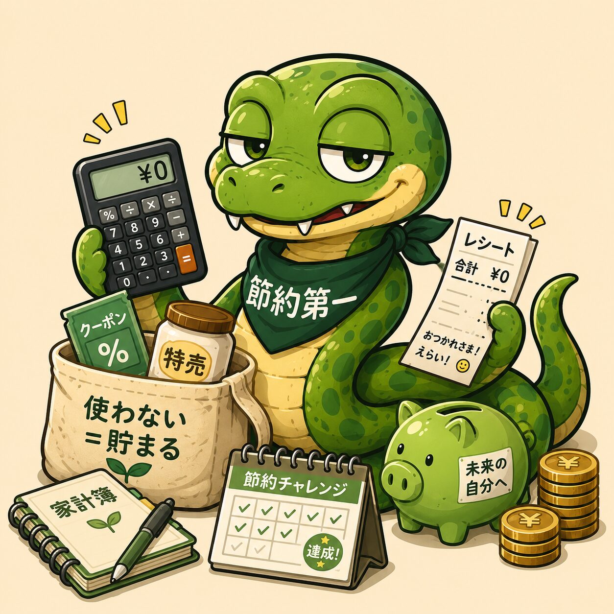 節約スネーク｜固定費削減を極める家計モンスター